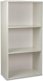 Duurzame witte boekenkast 3 vakken