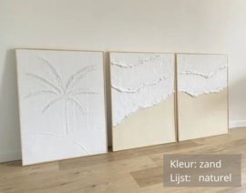 Wanddecoratie 3D | 2 luik strand