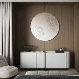 Wanddecoratie 3D | Moon rond