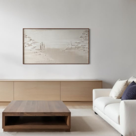 Wanddecoratie 3D | Lake panorama