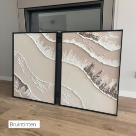 Wanddecoratie 3D | 2 luik Sandbar