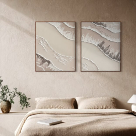 Wanddecoratie 3D | 2 luik Sandbar