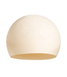 Plafondlamp halve bol- beige