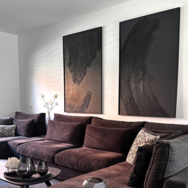 Wanddecoratie 3D | 2 Luik golf