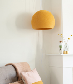 spanning baard Scheiding Okergele hanglamp halve bol | Cotton ball lights | Natural Home Deco