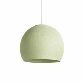 Licht groene hanglamp halve bol