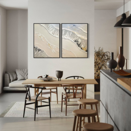 Wanddecoratie 3D | 2 luik Sandbar