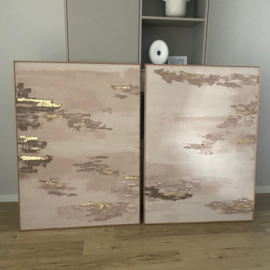 Wanddecoratie 3D | 2 luik Clay - bruin