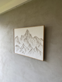 Wanddecoratie 3D | Bergen liggend