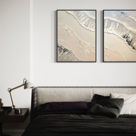 Wanddecoratie 3D | 2 luik Sandbar