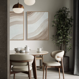Wanddecoratie 3D | 2 luik desert