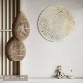 Wanddecoratie 3D | Moon rond