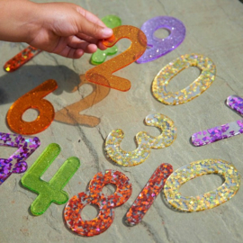 Tickit regenboog glitter nummers