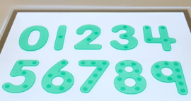 SiliShapes® Dot Numbers Green