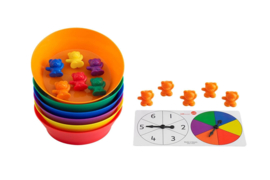 Sorteer beren met matching kommetjes