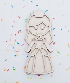 Houten vulvorm prinses