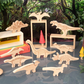 Tickit houten dinosaurusblokken