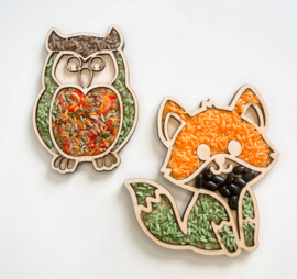 Houten vulvorm uil