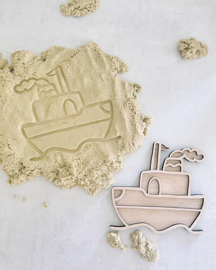 Houten vulvorm de stoomboot