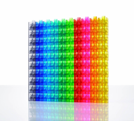 Translucent Linking Cubes (100 stuks)