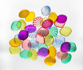 Transparante tactile shells (108 stuks)