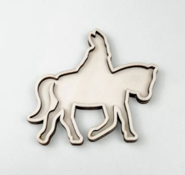 Houten vulvorm Sint paard