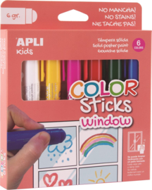 color sticks window/ verfstiften raam