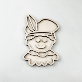 Houten vulvorm Piet