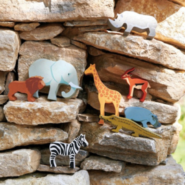 Tender Leaf Toys Set Houten Safaridieren