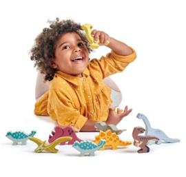 Tender Leaf Toys Set Houten Dino's (1 stuk per soort)