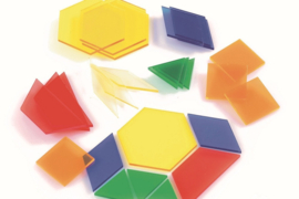 Translucent Pattern Blocks  (245 stuks)