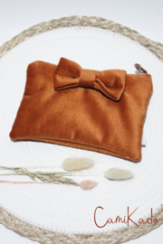 Make-up tasje | Fluweel Roest