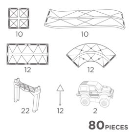 Race Track Pastel | 80 Stuks