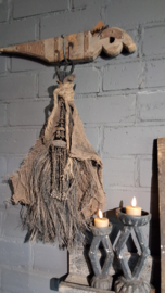 Shabby Doek Met stoere Hanger vierkant