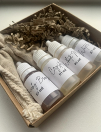 Giftbox proefsetje wasparfums incl linnen opbergzakje