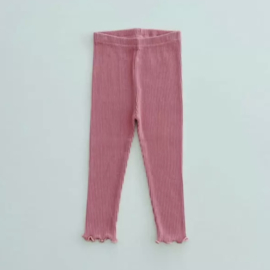 Klein Konijn | Rib legging | Coral pink