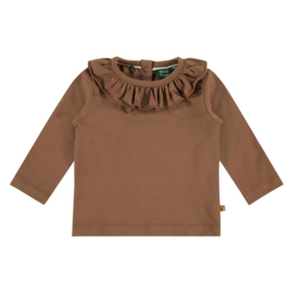 Babyface ruffle longsleeve | Taupe