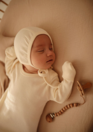 Mushie baby bonnet | Ivory