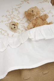 Wieglaken ruffle | Offwhite