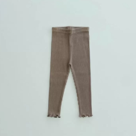 Klein Konijn | Rib legging | Bruin