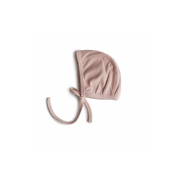 Mushie baby bonnet | Blush