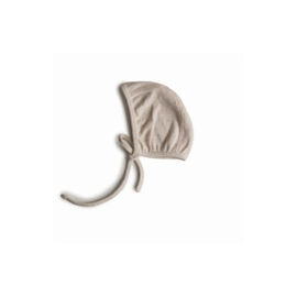 Mushie baby bonnet | Beige melange