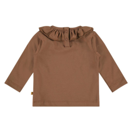 Babyface ruffle longsleeve | Taupe