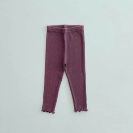 Klein Konijn | Rib legging | Purple pink