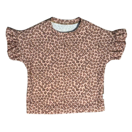 Klein Konijn | Top ruffle | Panter