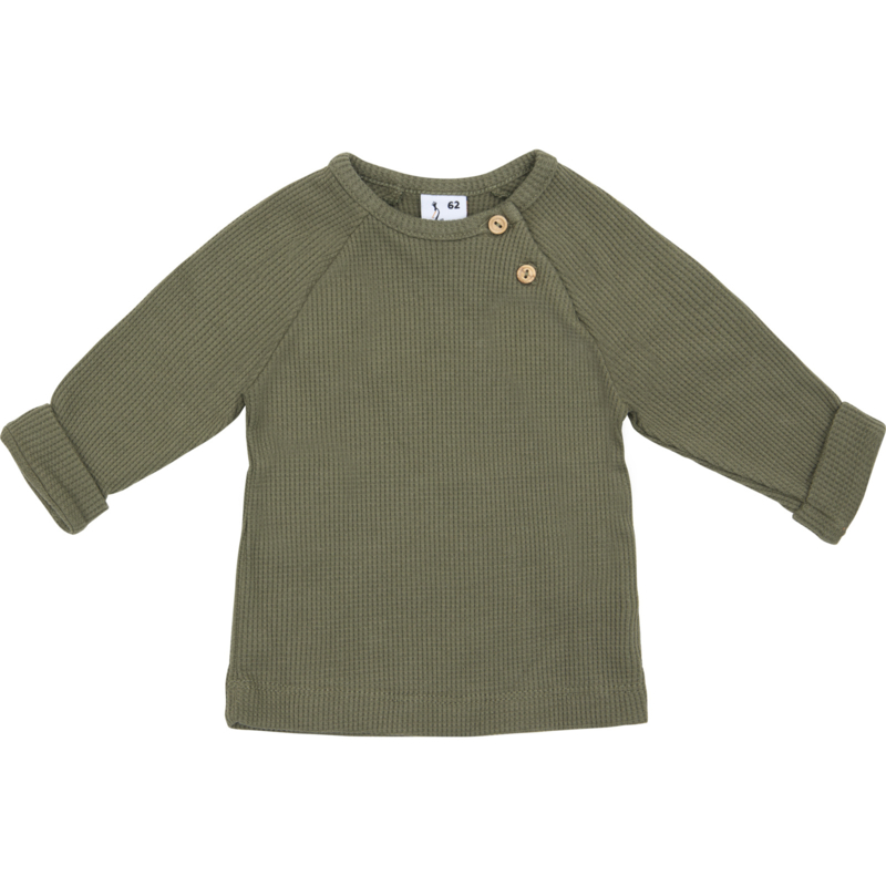 Klein Baby | Sweater waffle groen
