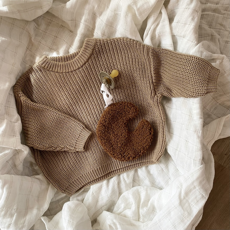 Vlekkeloos Destructief Slink Gebreide baby trui - TIP verkrijgbaar in 4 kleuren