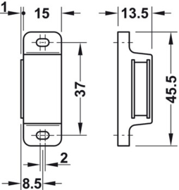 Magneetsluiting / magneetsnapper
