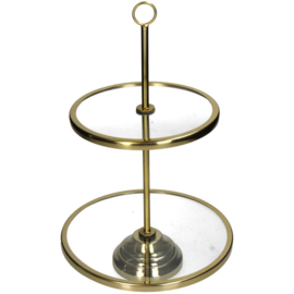 Etagère Goud 2-laags