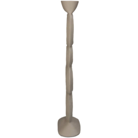 Kandelaar Organisch Ivoor 15x7x37cm